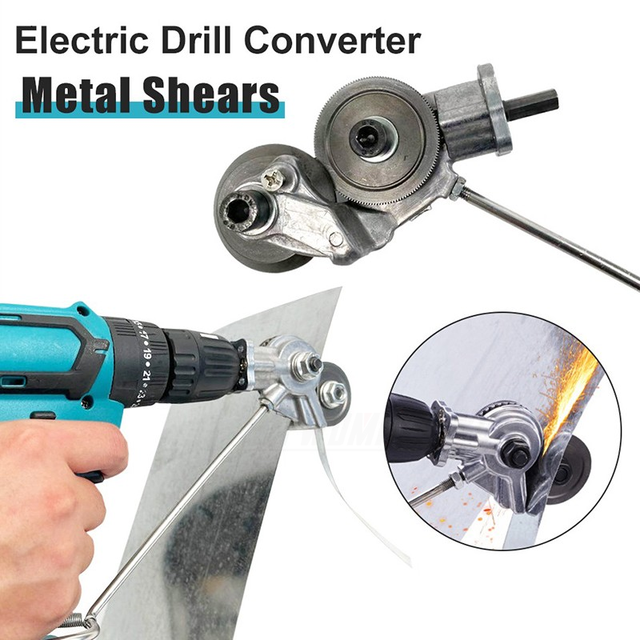 Sheet Metal Cutter Drill Attachment  Metal Electric Drill Plate Cutter -  Electric - Aliexpress